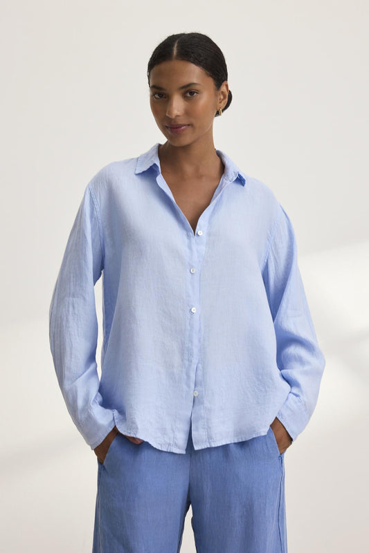 SISI LINEN SHIRT IN CHILL