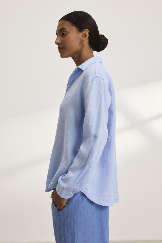 SISI LINEN SHIRT IN CHILL