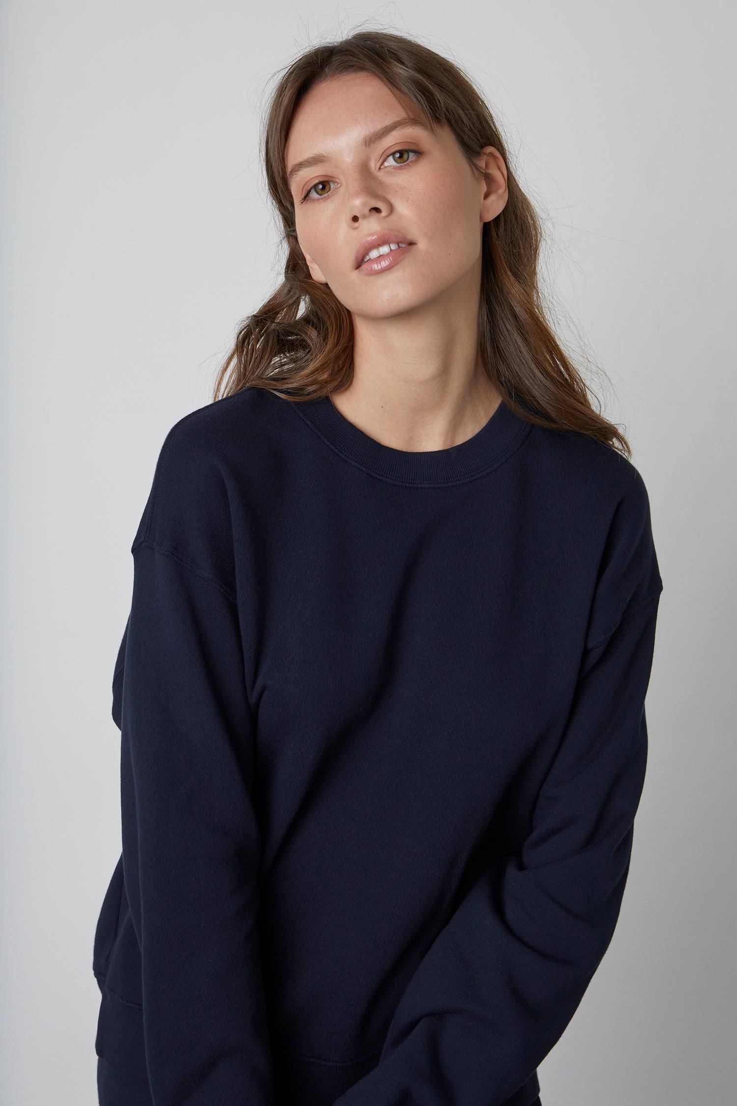 Long fleece outlet sweatshirt