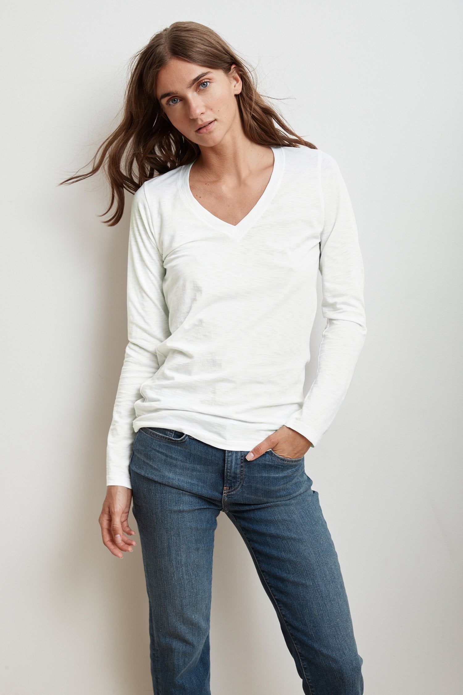 BRIDGET CITY COTTON SLUB T SHIRT