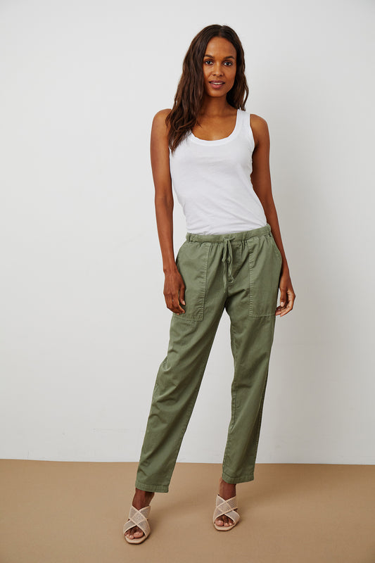 MISTY TROUSERS COTTWILL IN SAGE