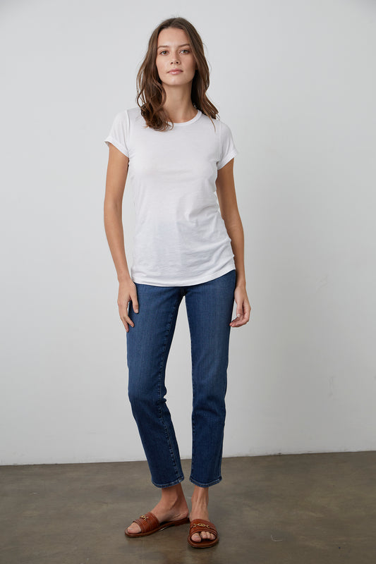 JEMMA GAUZY WHISPER TOP IN WHITE