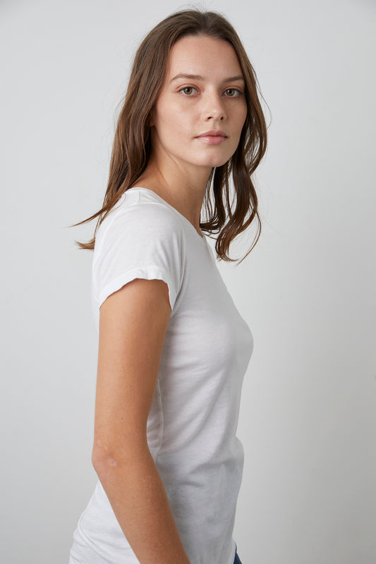 JEMMA GAUZY WHISPER TOP IN WHITE