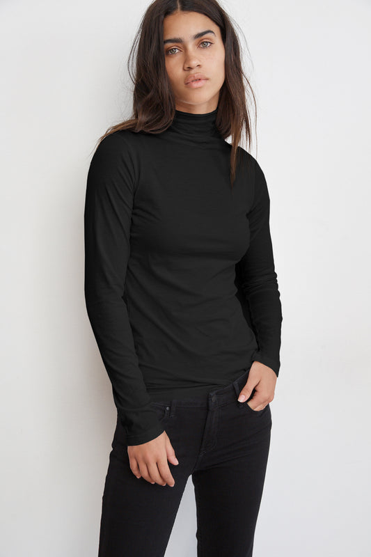 TALISIA GAUZY WHISPER CLASSICS TOP IN BLACK