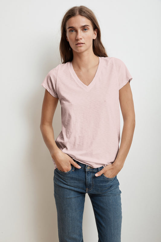 JILL COTTON SLUB T-SHIRT IN BUBBLE