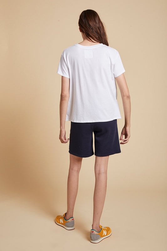 TOPANGA ORAGNIC COTTON TEE IN WHITE