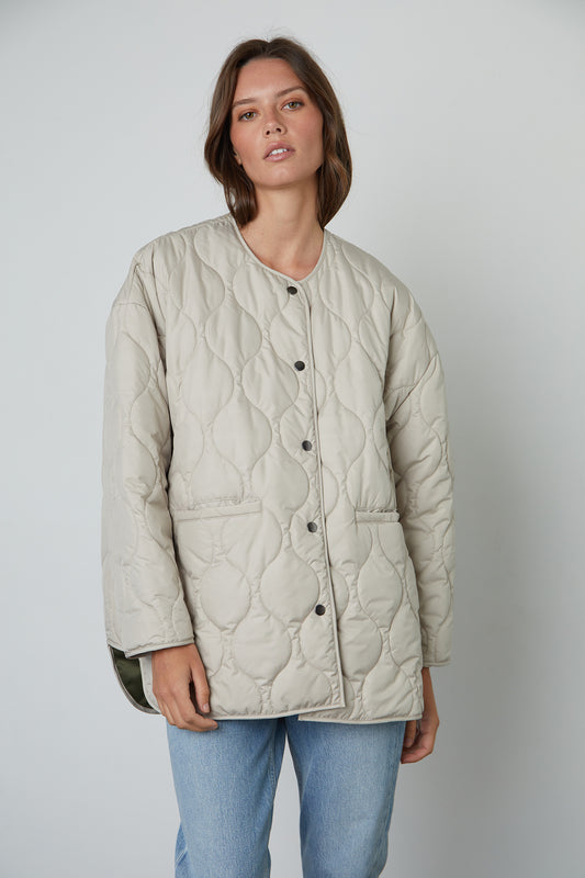 PAITYN QUILTED JACKET IN STONE