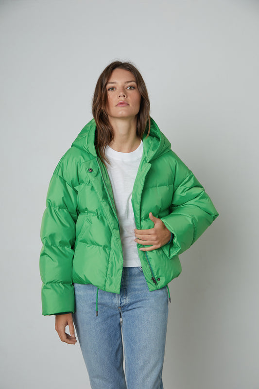 RAYLIN PUFFER JACKET IN GREEN