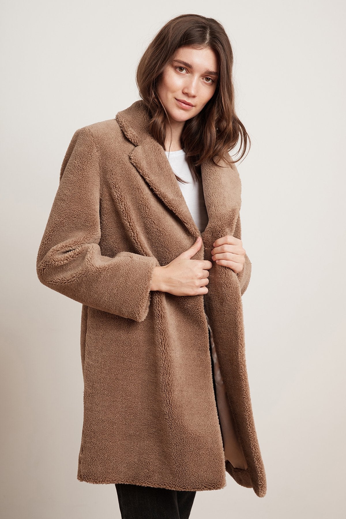 Velvet by graham and shop spencer trishelle faux sherpa coat