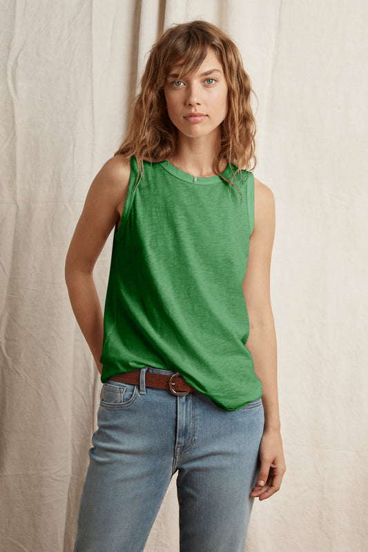 TAURUS COTTON SLUB TOP IN ELM