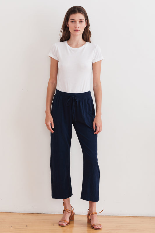 WENDY VINTAGE SLUB PANT IN MIDNIGHT